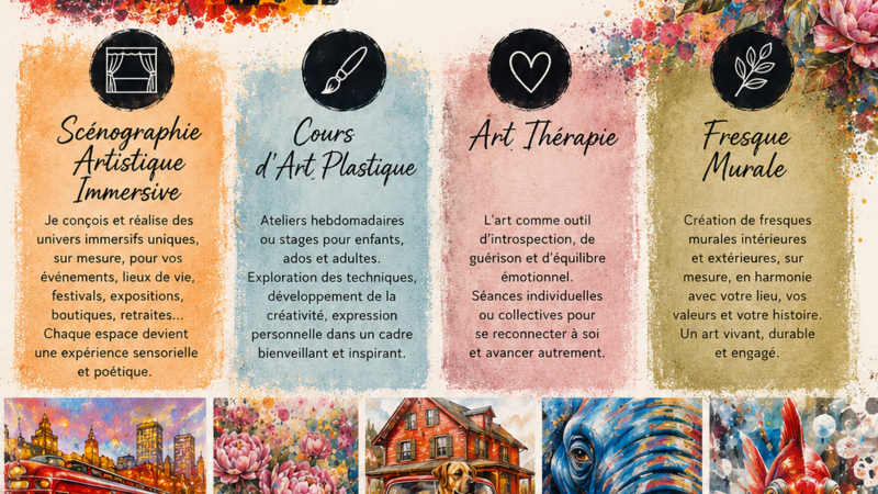 Cours d'art plastique avec Chrys Oak